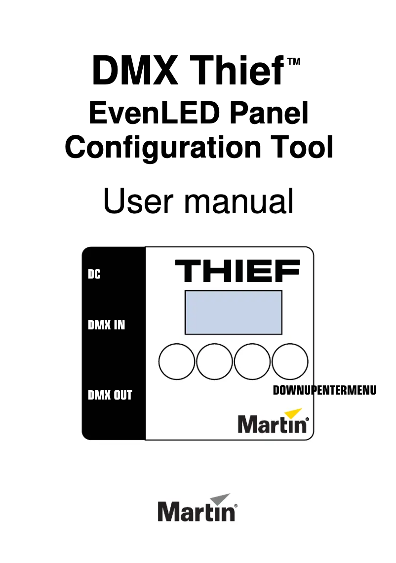 Página 1 del manual Manual de usuario Martin EvenLED DMX Thief