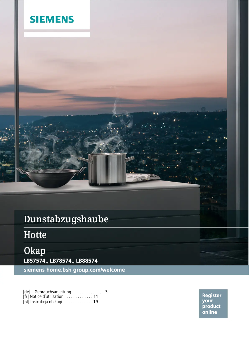 Imagen de la primera página del manual del dispositivo LB57574GB