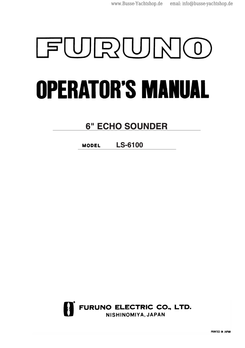 Imagen de la primera página del manual del dispositivo LS-6100