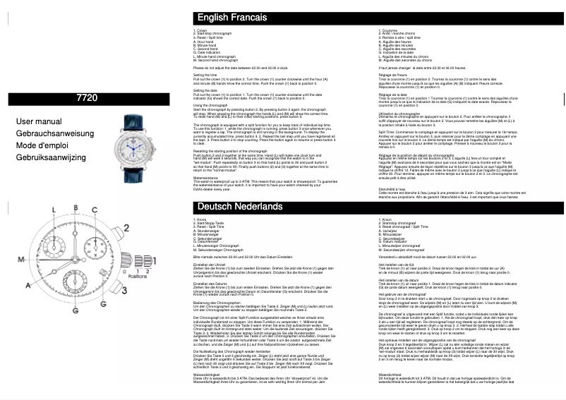 Página 1 del manual Manual de usuario Davis 7720
