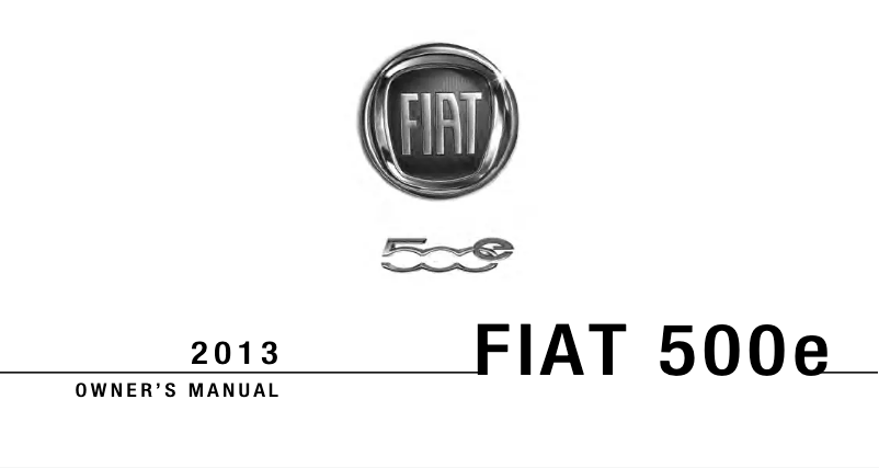 Imagen de la primera página del manual del dispositivo 500e (2013)