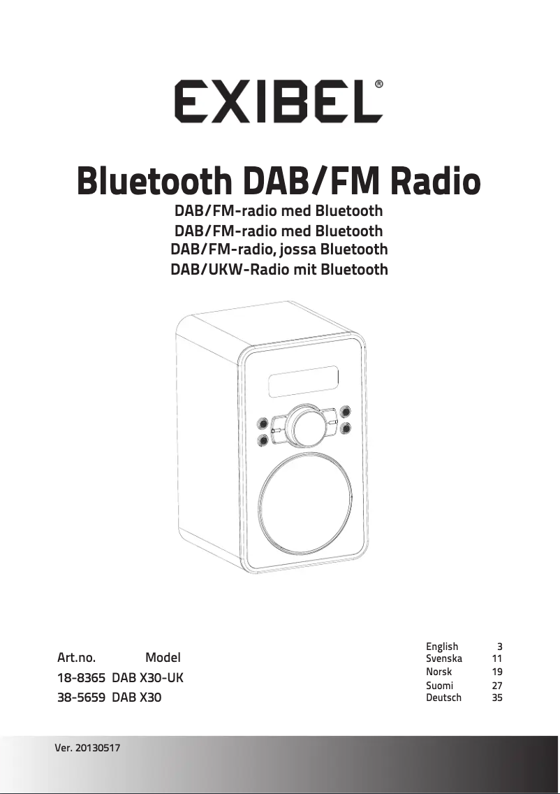 Página nº 1 - Manual de usuario Exibel X30