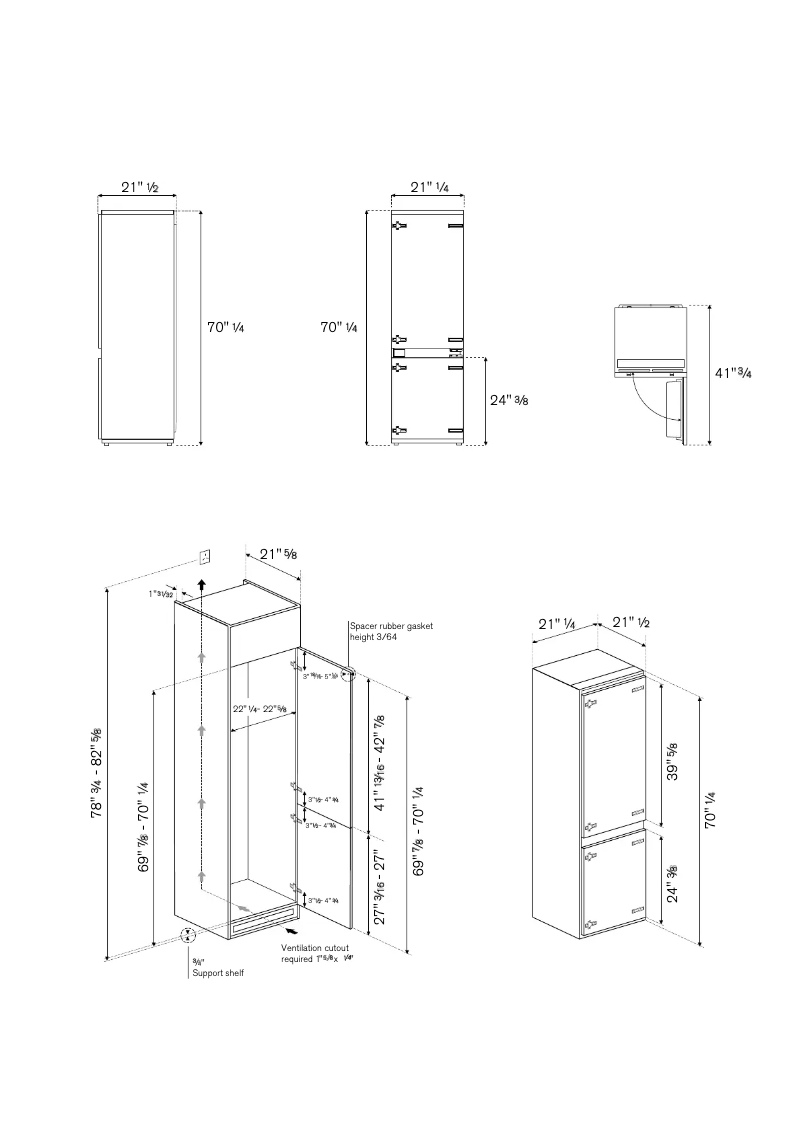 Página 1 del manual Instrucciones / montaje Bertazzoni REF24PR