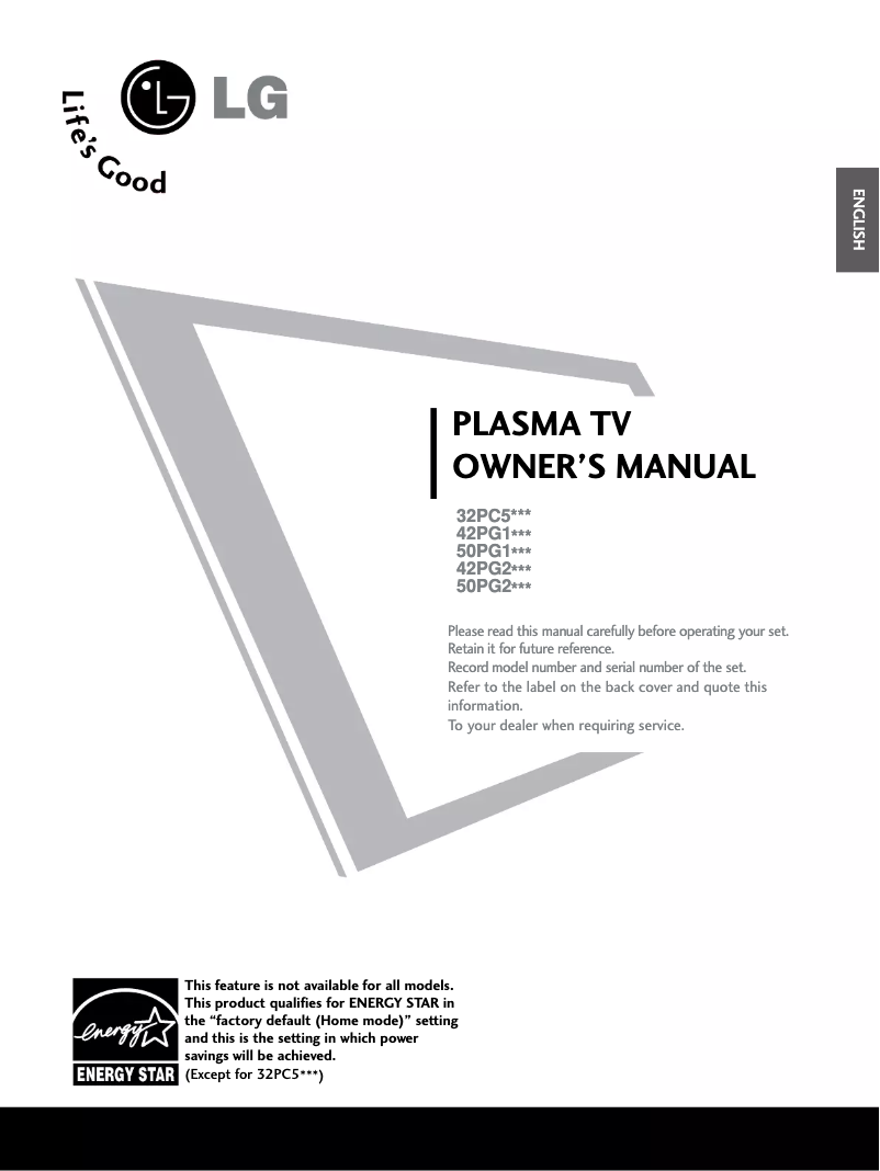 Imagen de la primera página del manual del dispositivo 32PC53