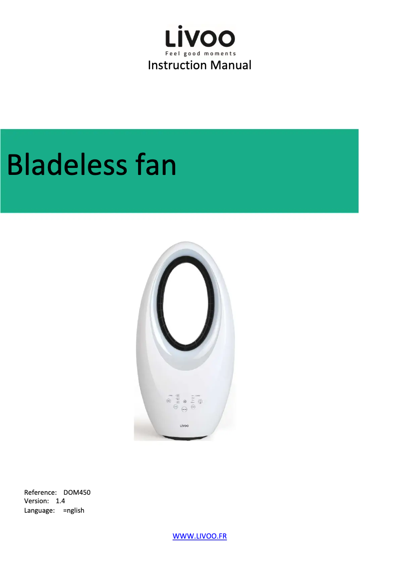 Página 1 del manual Manual de usuario Livoo DOM450