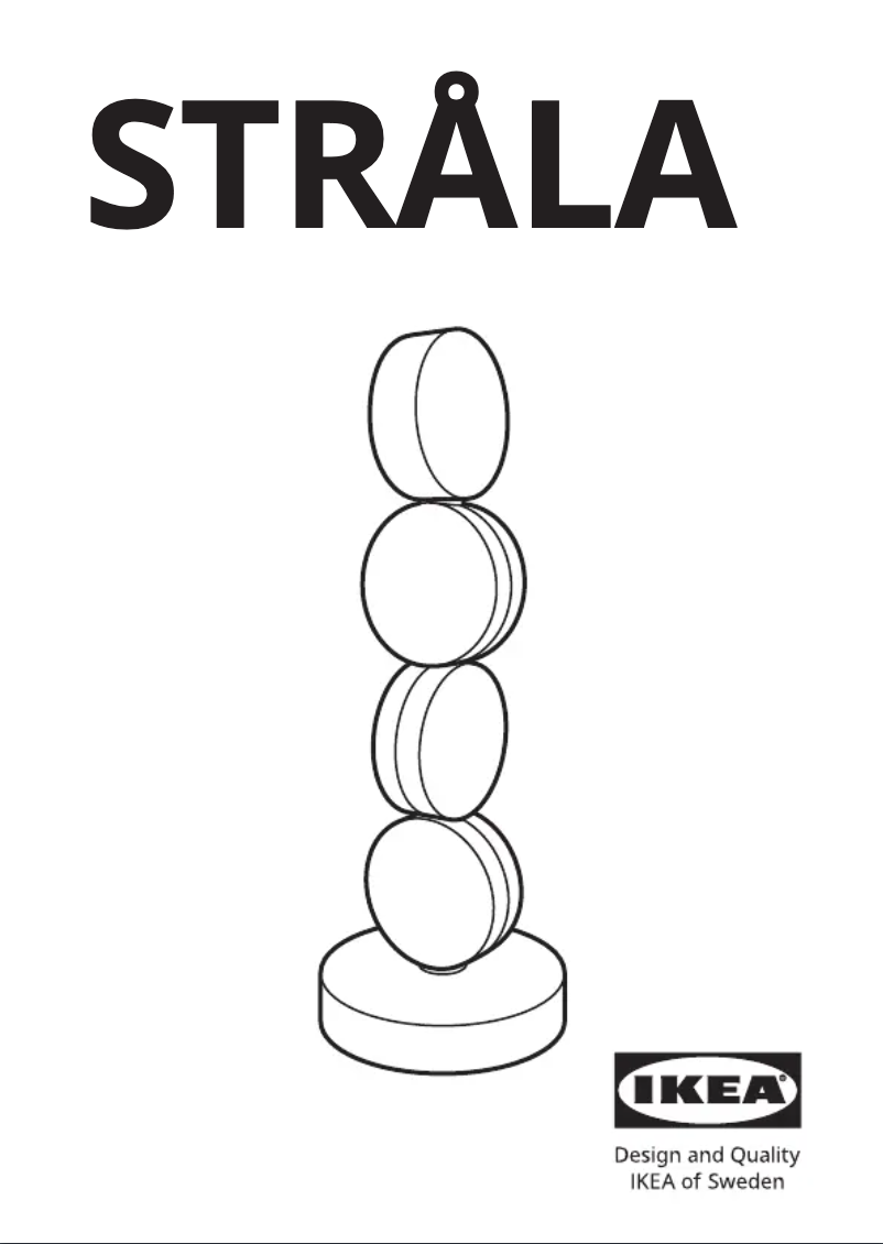 Imagen de la primera página del manual del dispositivo STRÅLA 105.628.63