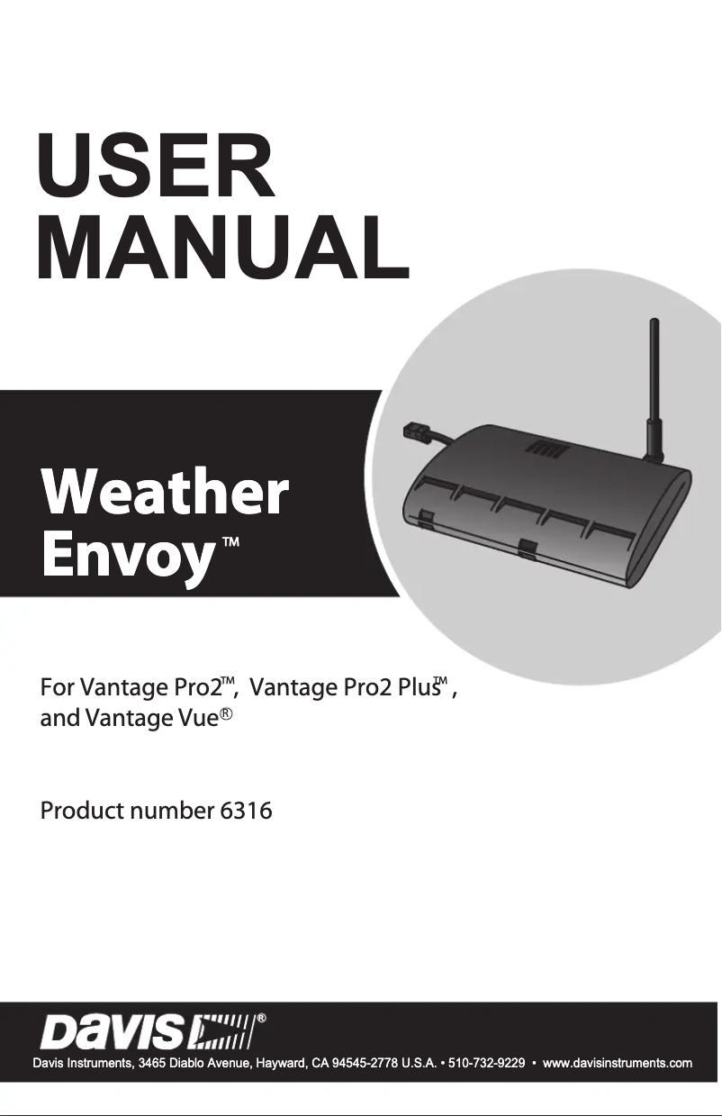 Página 1 del manual Manual de usuario Davis DAV-6316