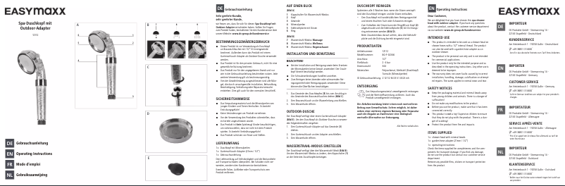 Página 1 del manual Manual de usuario EasyMaxx 12112