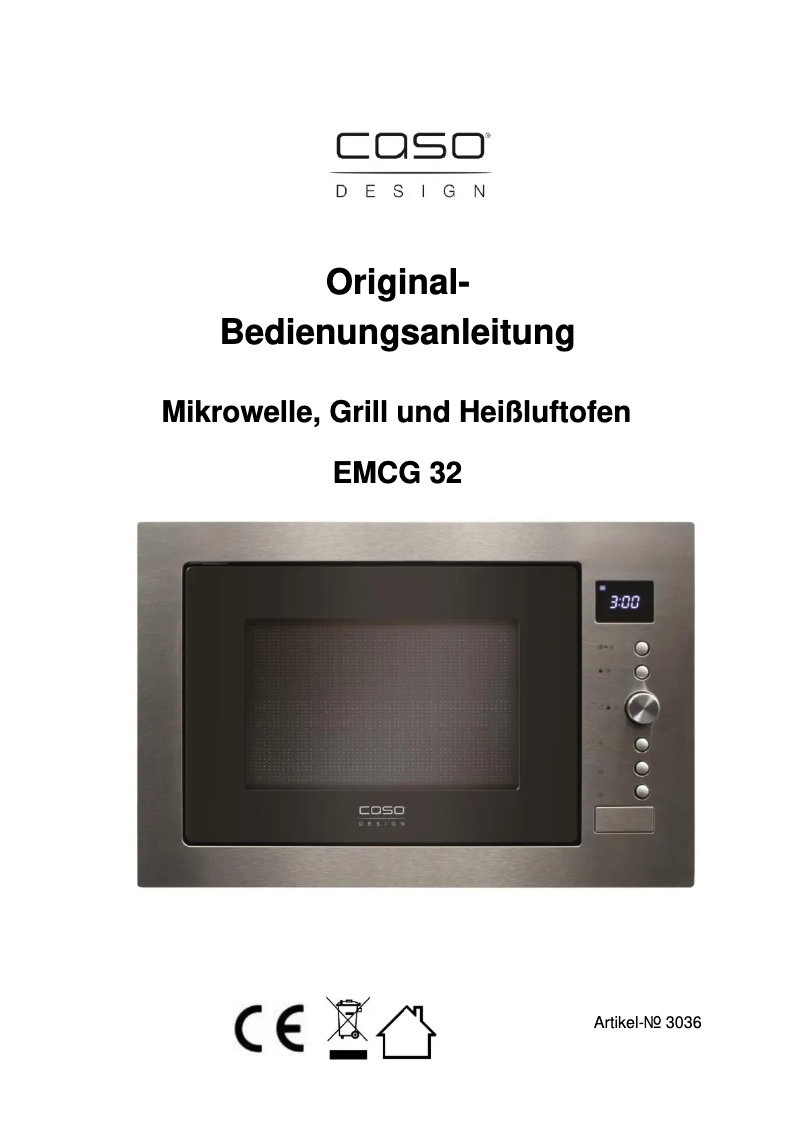 Página 1 del manual Manual de usuario Caso EMCG 32