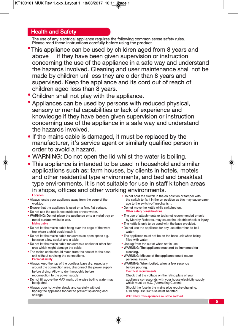 Imagen de la primera página del manual del dispositivo 100108