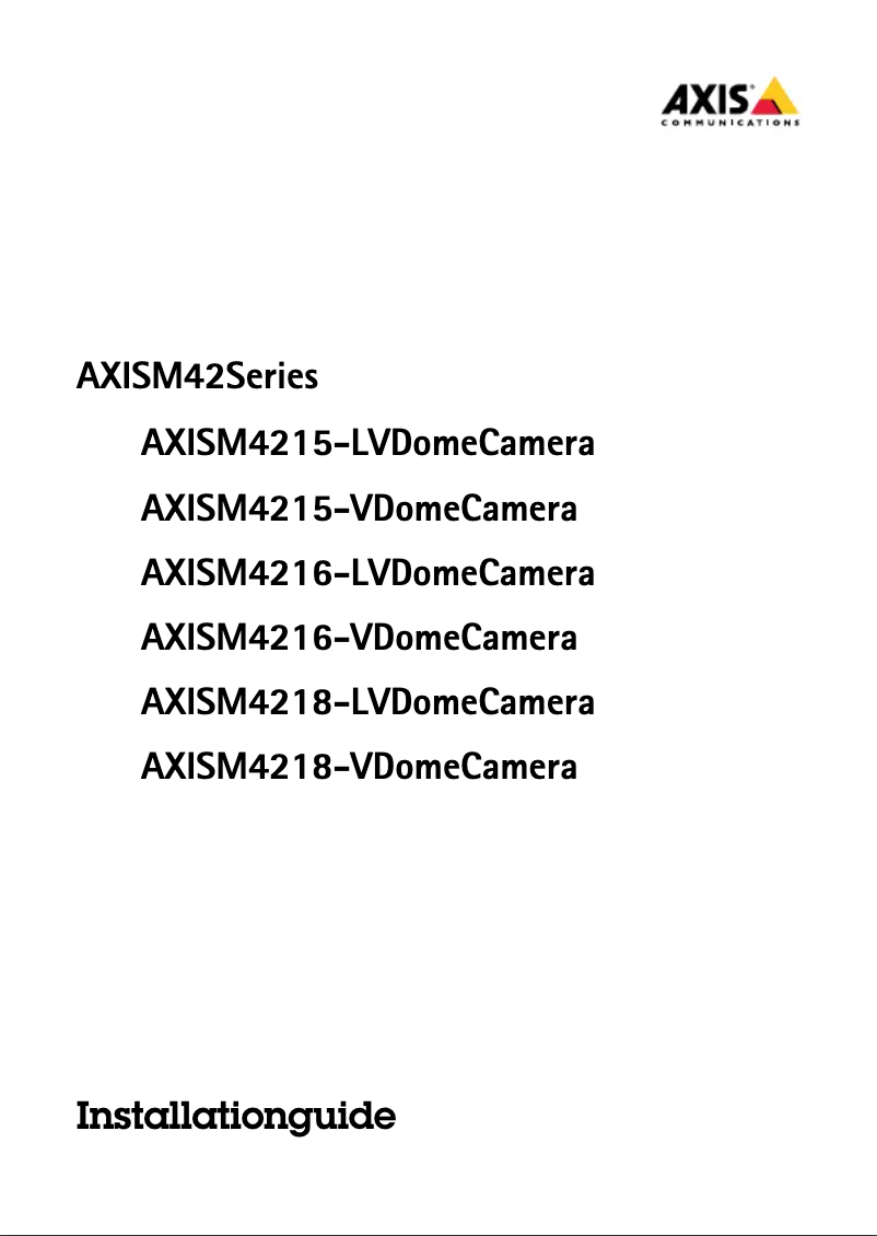 Imagen de la primera página del manual del dispositivo M4218-V