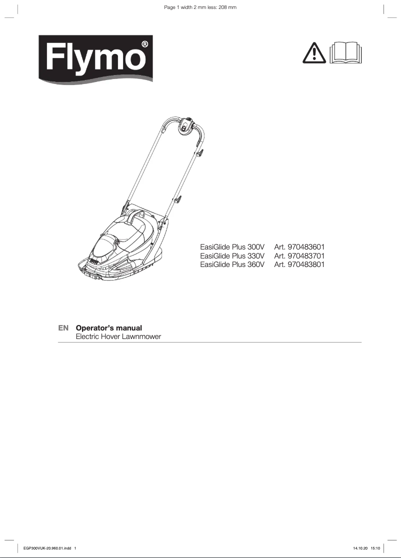 Imagen de la primera página del manual del dispositivo EasiGlide 300V Plus