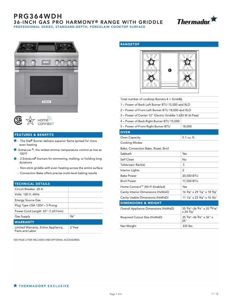 Imagen de la primera página del manual del dispositivo Pro Harmony PRG366WH