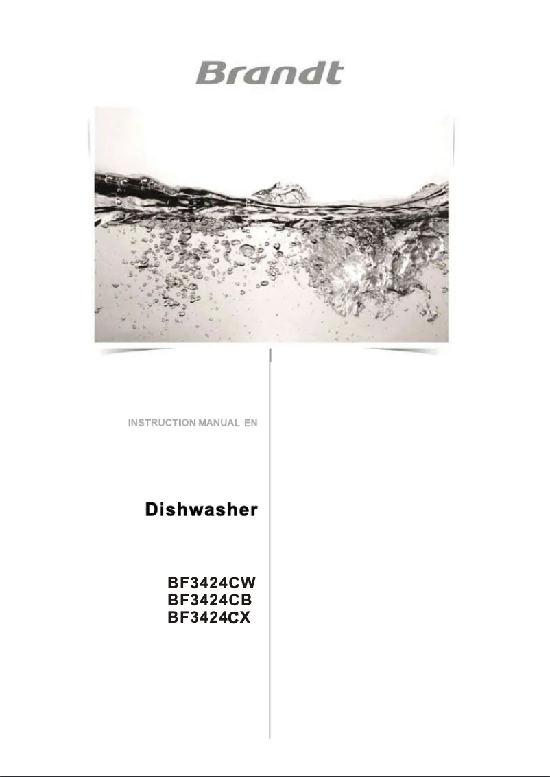 Imagen de la primera página del manual del dispositivo BF3424CX