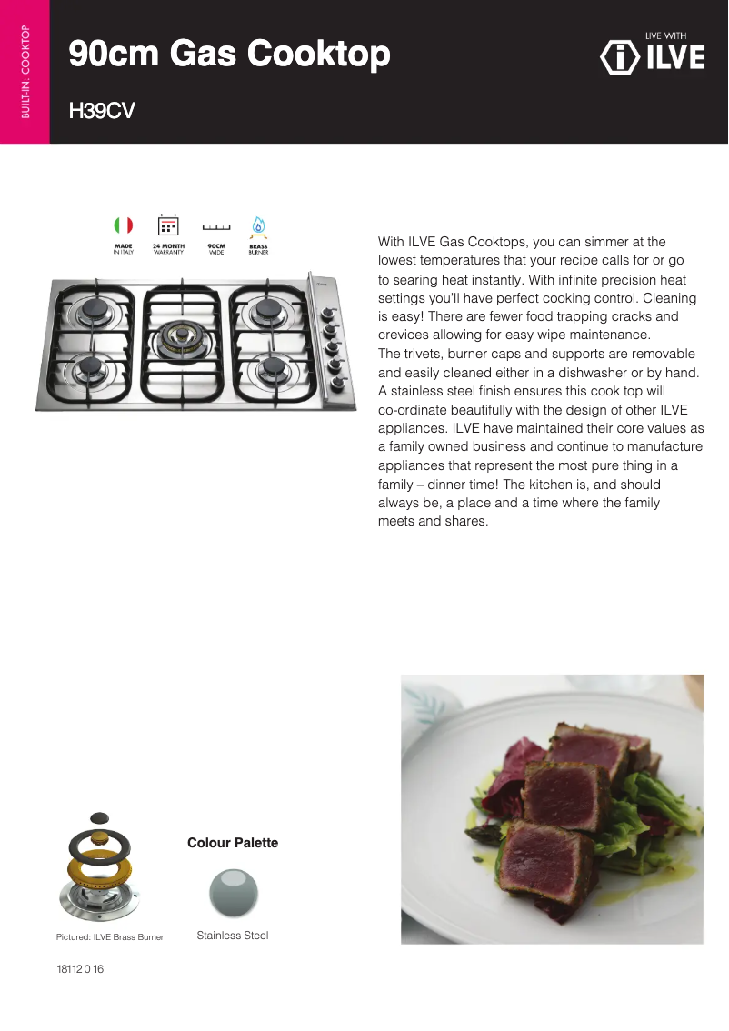 Imagen de la primera página del manual del dispositivo H39CV/I