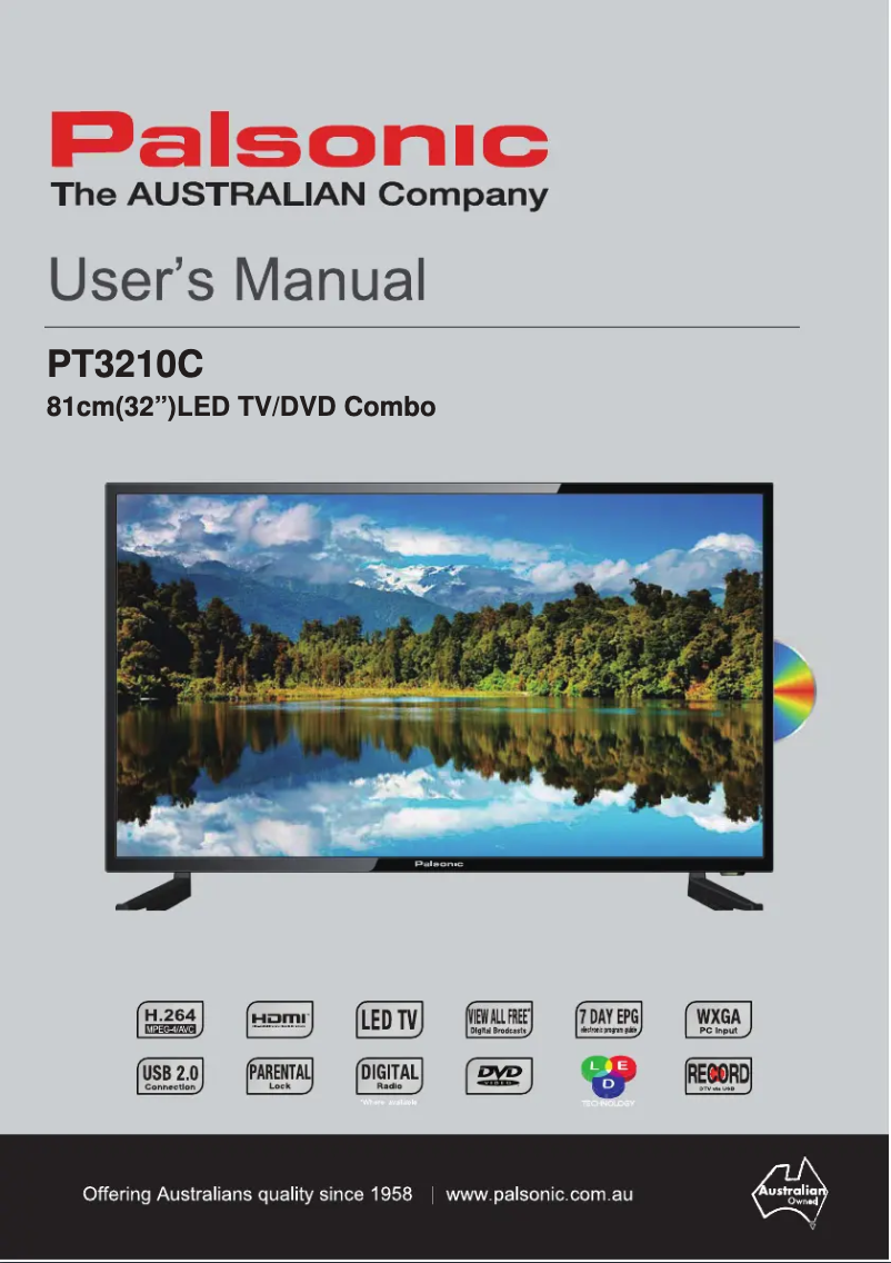 Página nº 1 - Manual de usuario Palsonic PT3210C