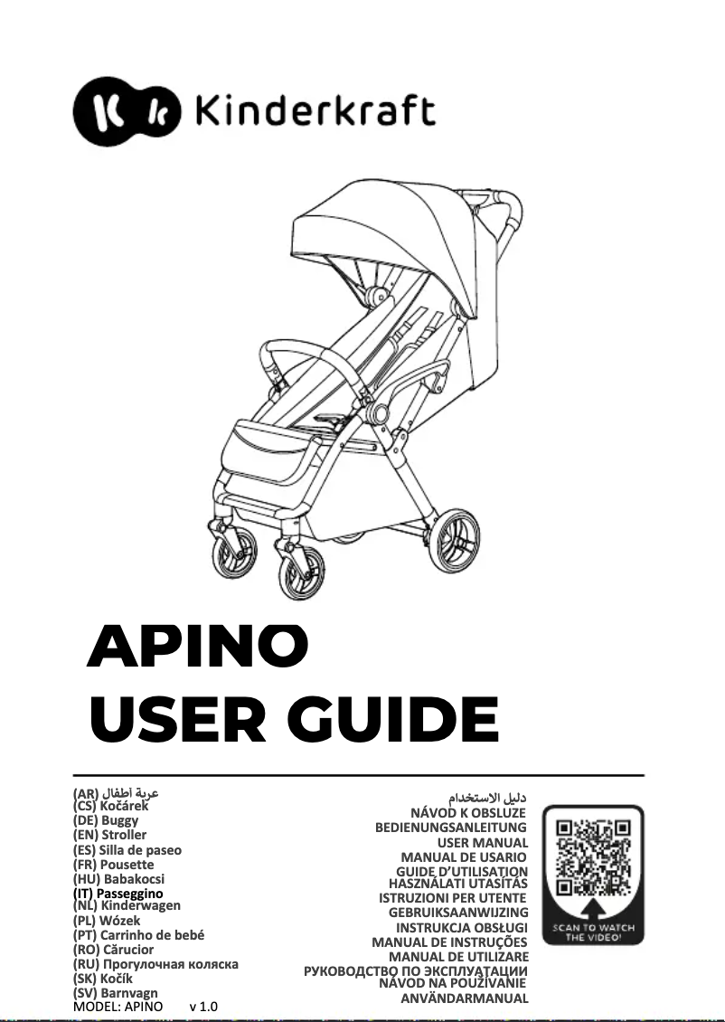 Imagen de la primera página del manual del dispositivo APINO