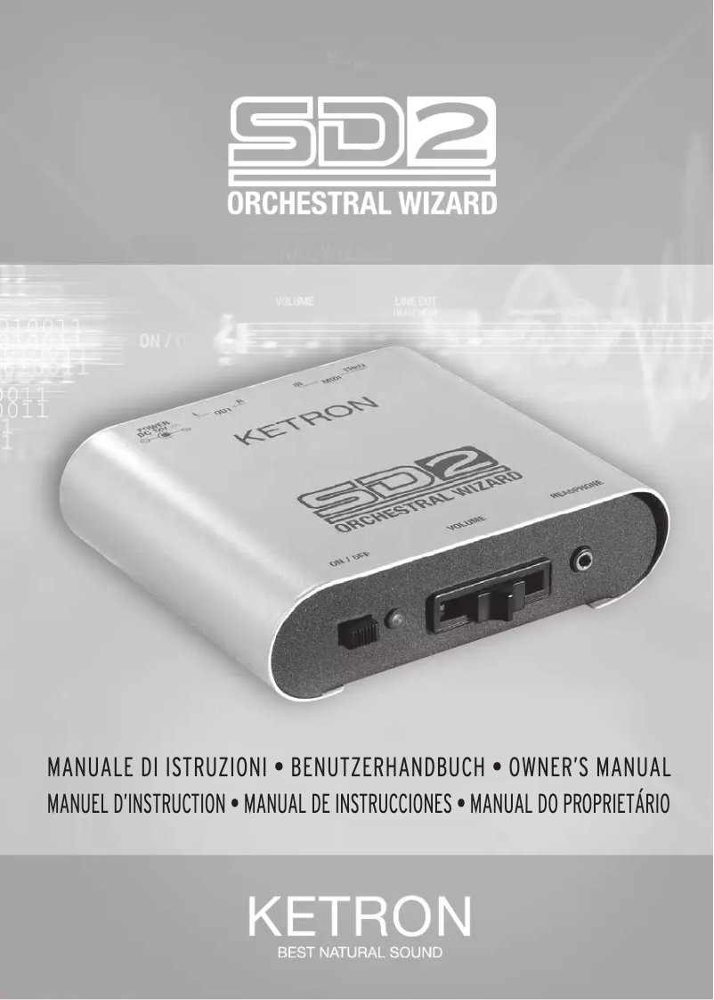 Imagen de la primera página del manual del dispositivo SD2