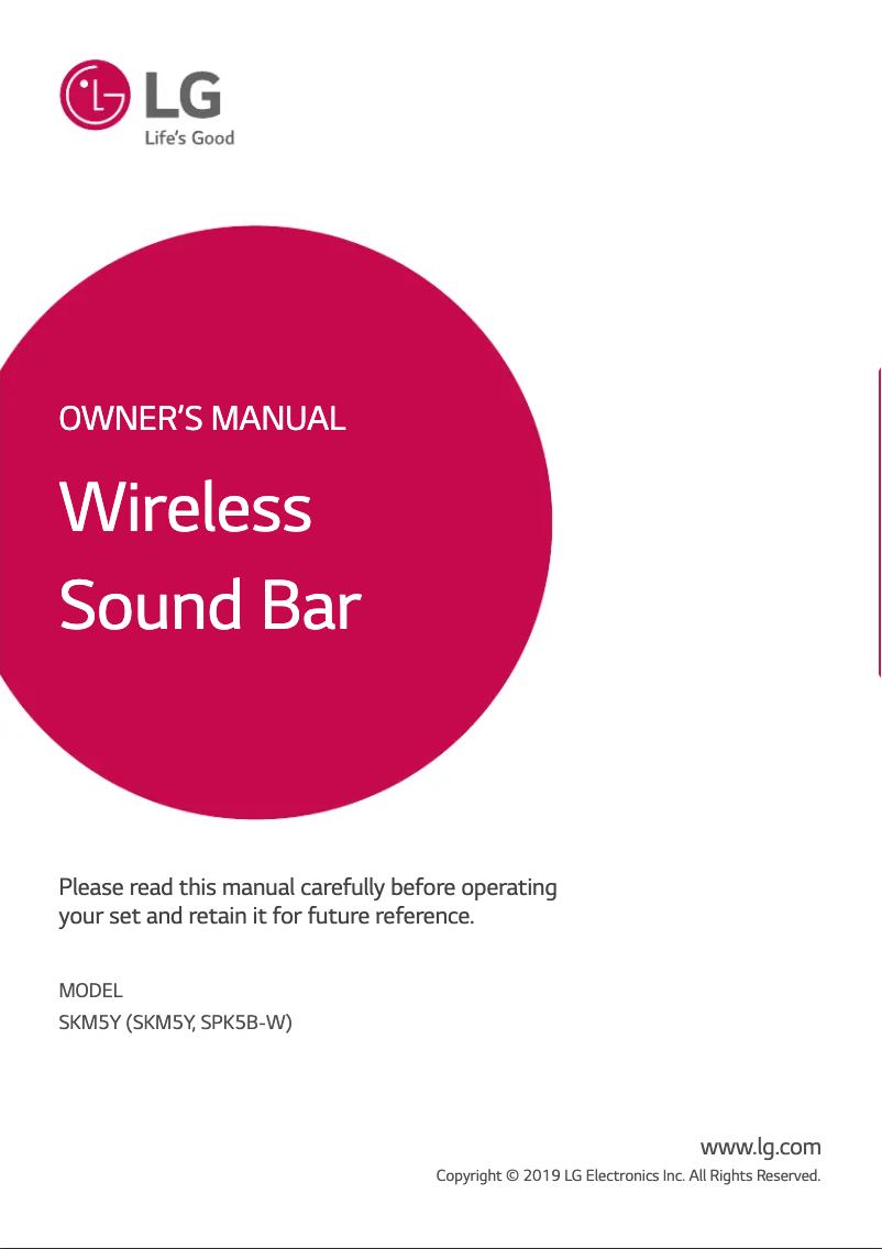 Imagen de la primera página del manual del dispositivo SKM5Y