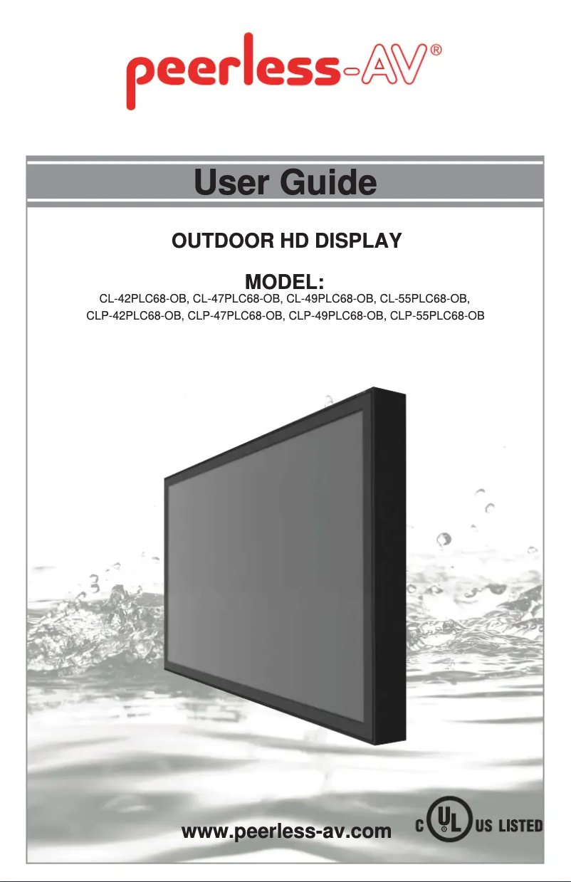 Imagen de la primera página del manual del dispositivo Xtreme CL-55PLC68-OB