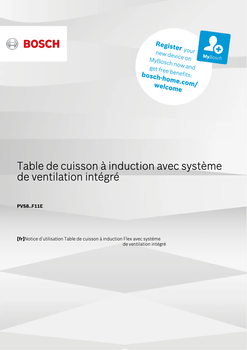 Página nº 1 - Manual de usuario Bosch PVS801F11E