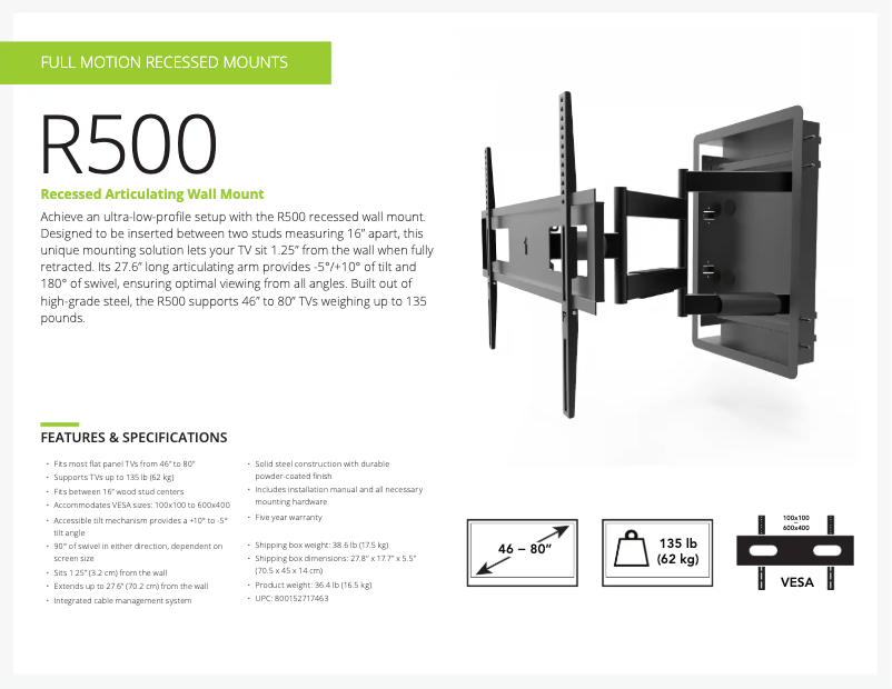 Página nº 1 - Ficha técnica Kanto R500