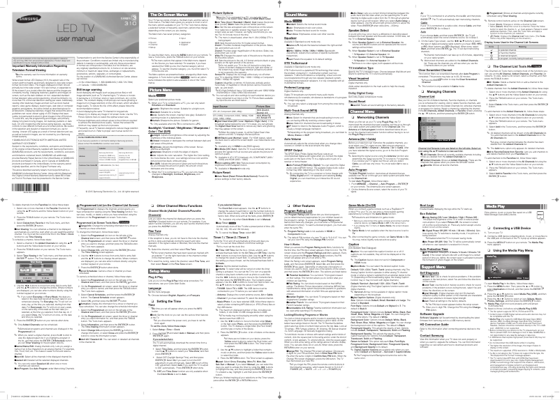 Imagen de la primera página del manual del dispositivo LT24E310ND
