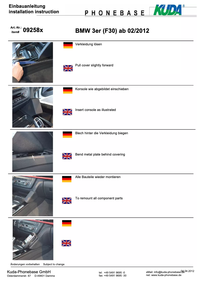 Imagen de la primera página del manual del dispositivo 092585