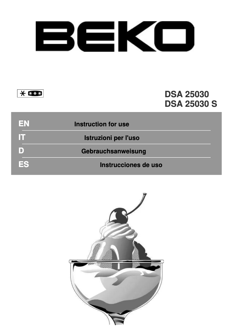 Imagen de la primera página del manual del dispositivo SA 25030