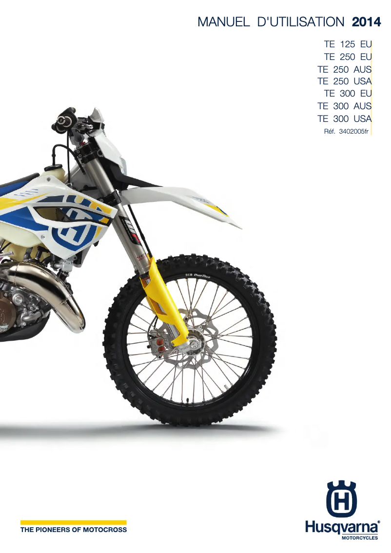 Imagen de la primera página del manual del dispositivo TE 300 (2014)