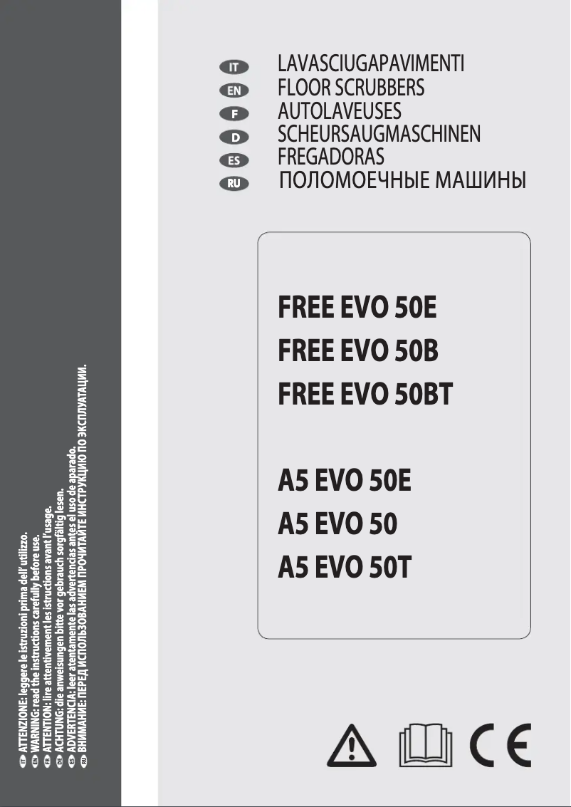 Imagen de la primera página del manual del dispositivo A5 EVO 50E