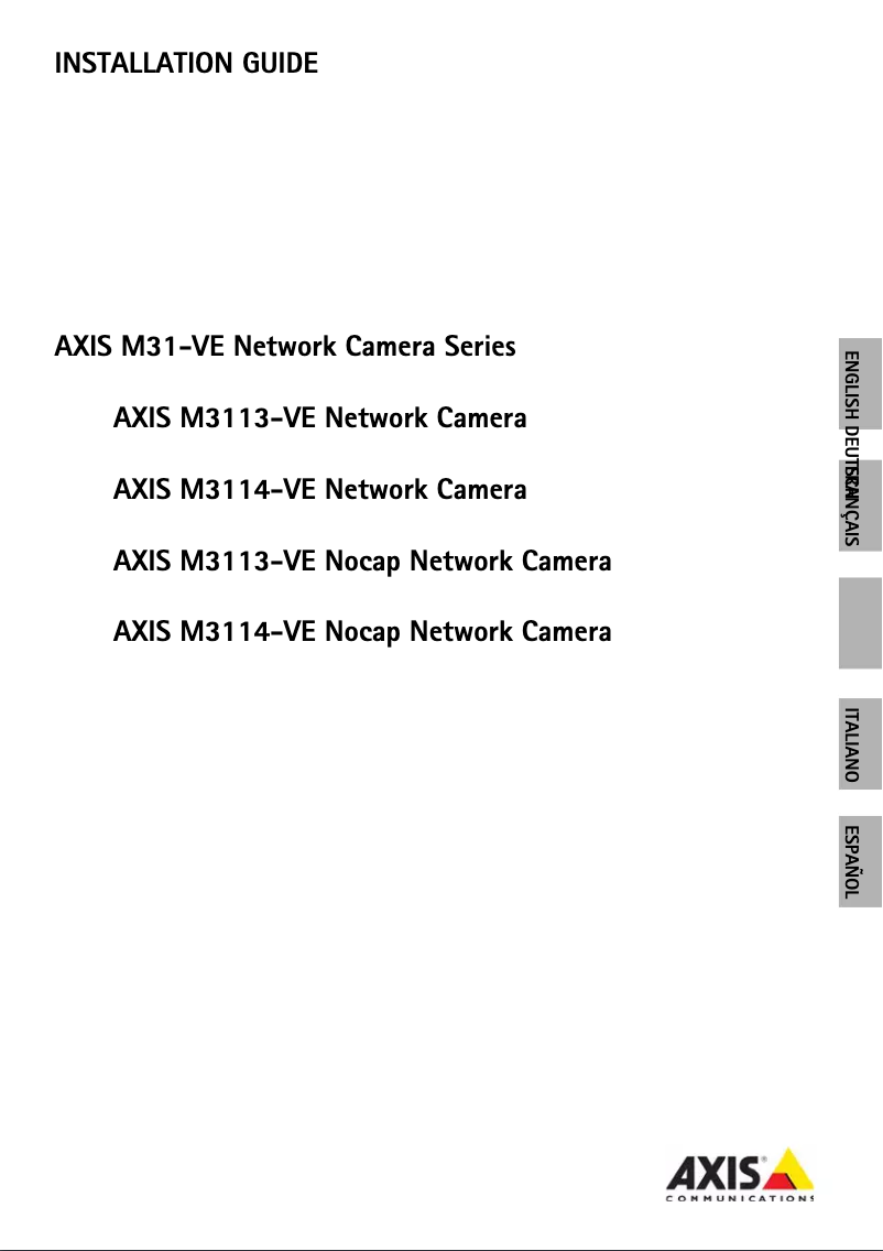 Página 1 del manual Manual de usuario Axis M3113-VE