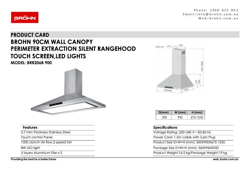 Imagen de la primera página del manual del dispositivo BRR206B900