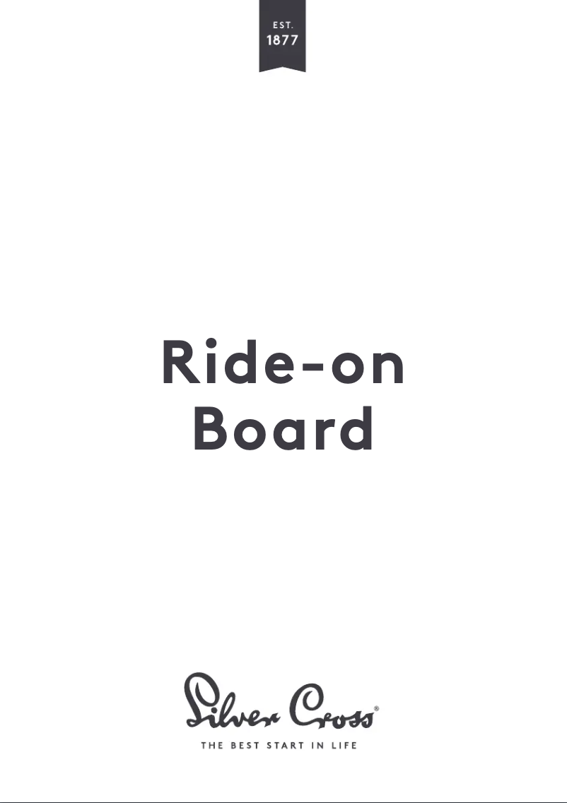 Página 1 del manual Manual de usuario Silver Cross Ride-On-Board