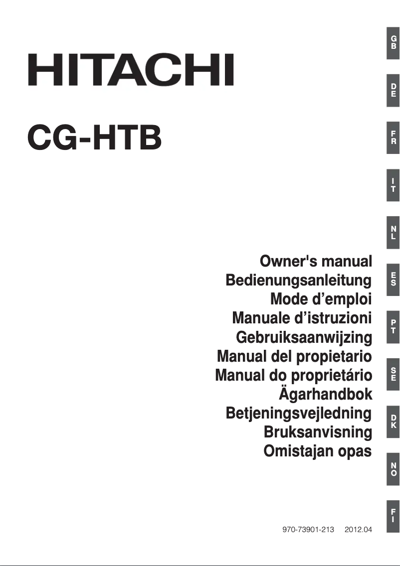 Imagen de la primera página del manual del dispositivo CG-HTB
