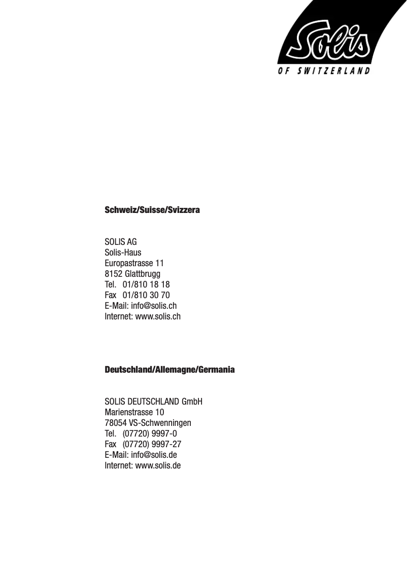 Página 1 del manual Manual de usuario Solis Mini