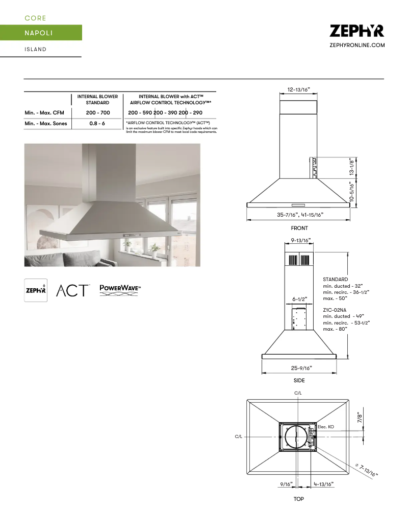 Imagen de la primera página del manual del dispositivo ZNAM90DS