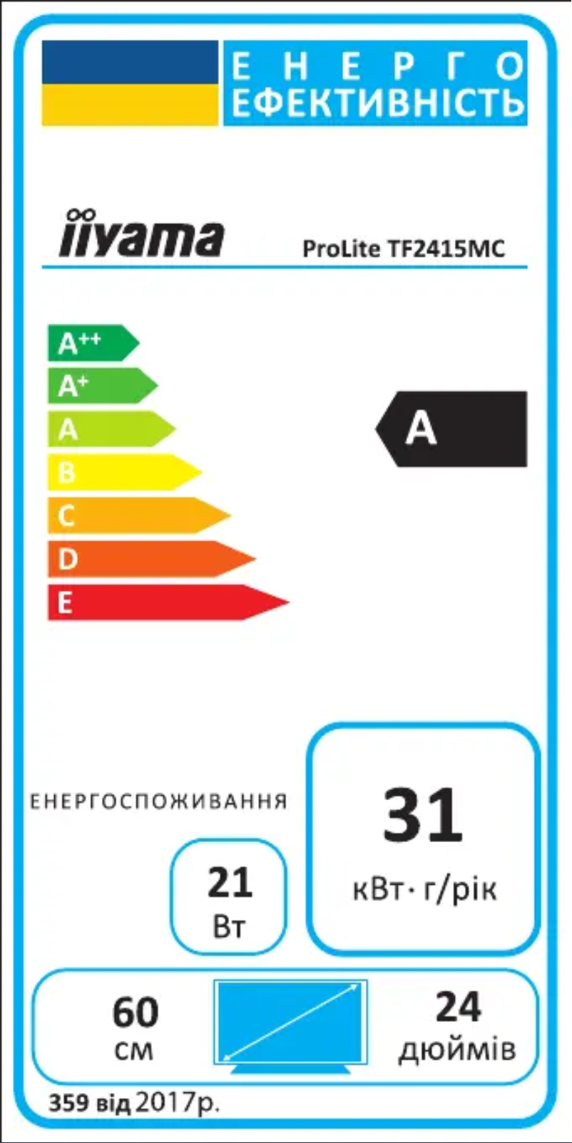 Imagen de la primera página del manual del dispositivo ProLite TF2415MC-B1