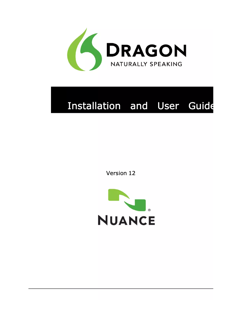 Página nº 1 - Manual de usuario Nuance Dragon Naturally Speaking Premium 12.0 Upgrade