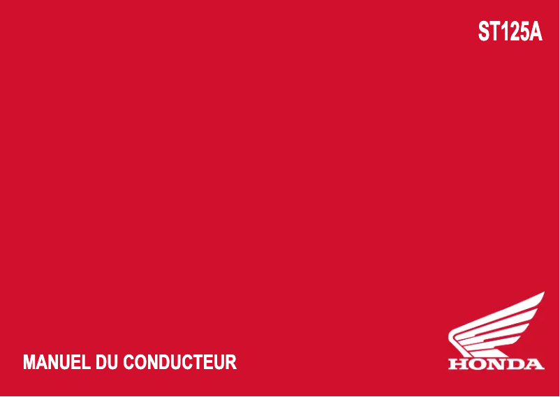 Página nº 1 - Manual de usuario Honda ST125A (2023)