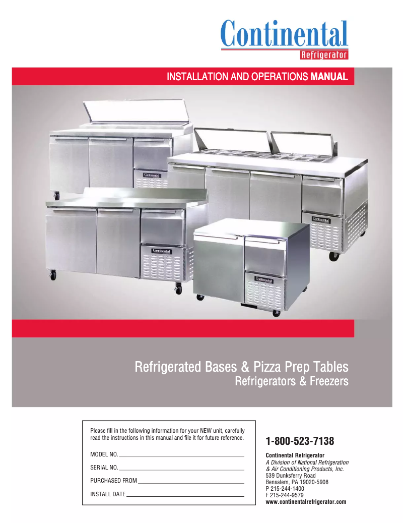 Página 1 del manual Manual de usuario Continental CPA60-D