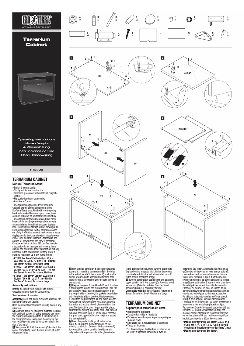 Imagen de la primera página del manual del dispositivo PT2708K