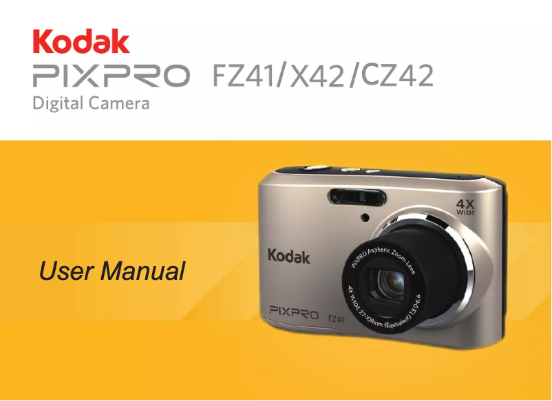 Página nº 1 - Manual de usuario Kodak PixPro CZ42