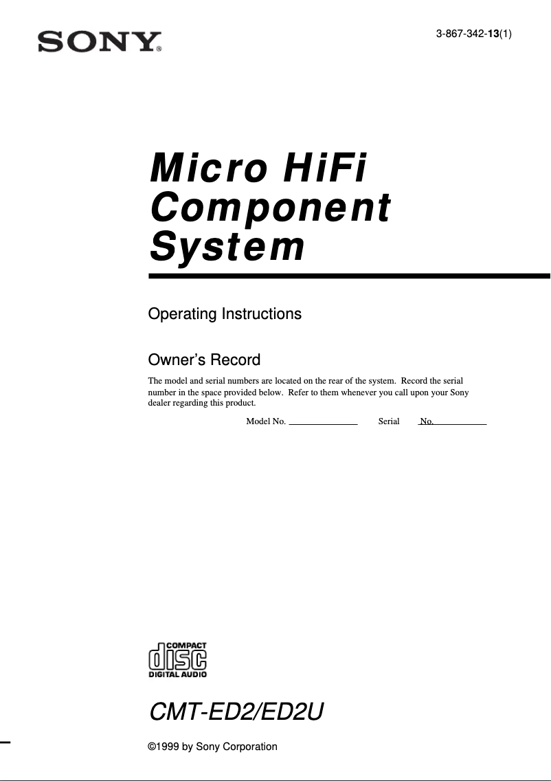 Imagen de la primera página del manual del dispositivo CMT-ED2U