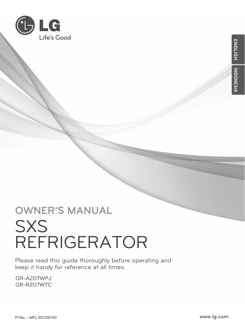 Imagen de la primera página del manual del dispositivo GR-R207WTC