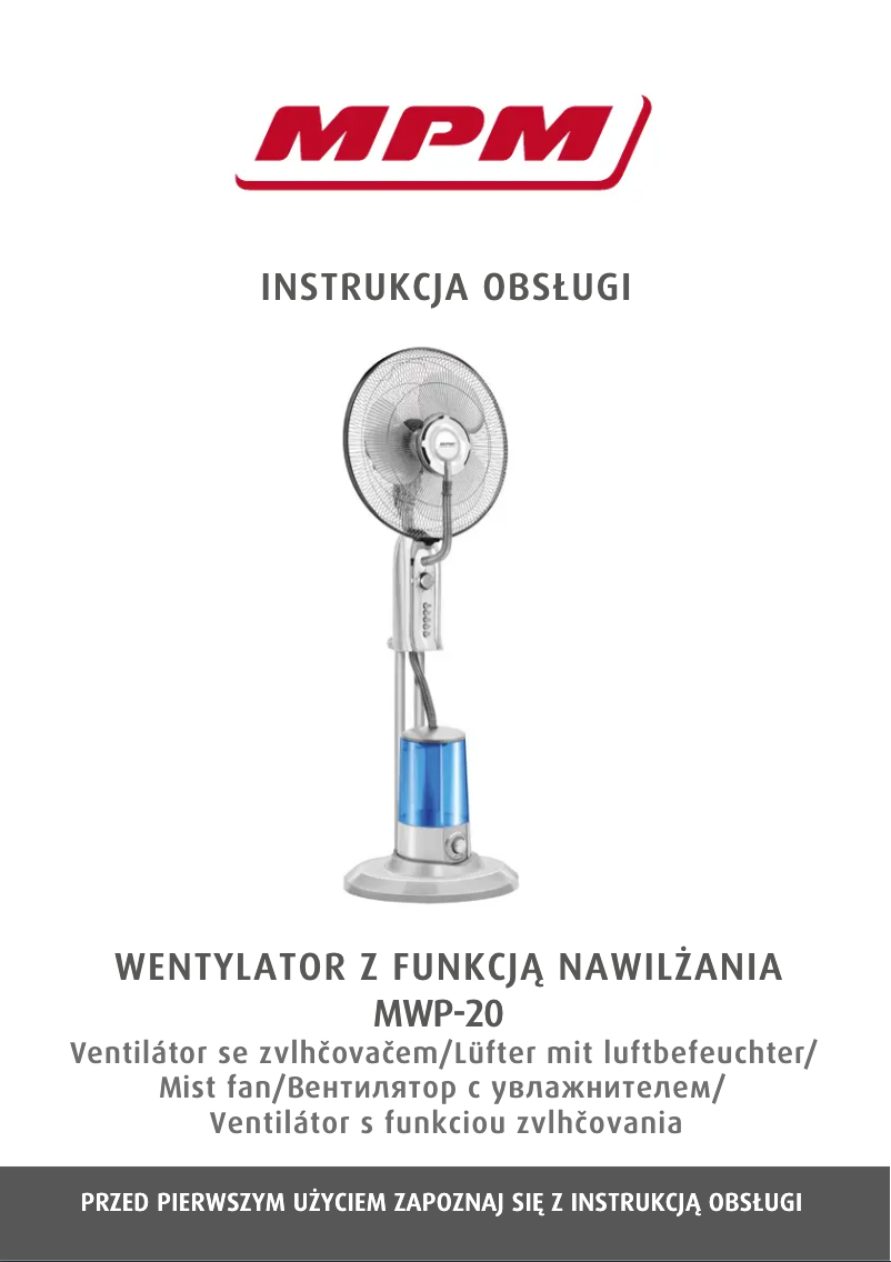 Imagen de la primera página del manual del dispositivo MWP-20