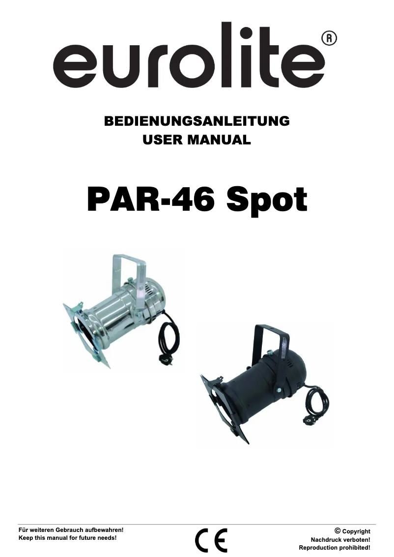 Página 1 del manual Manual de usuario Eurolite E-27