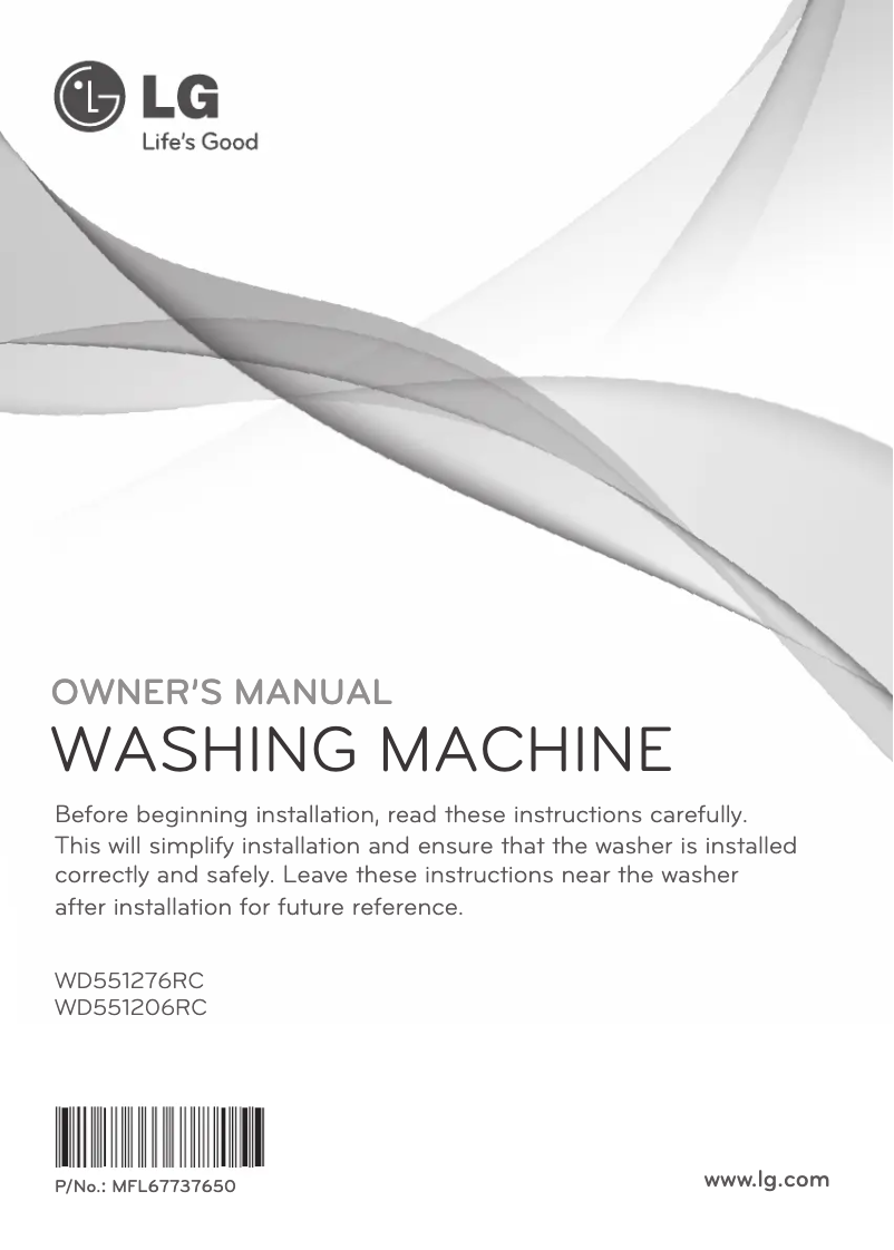 Imagen de la primera página del manual del dispositivo WD551206RC