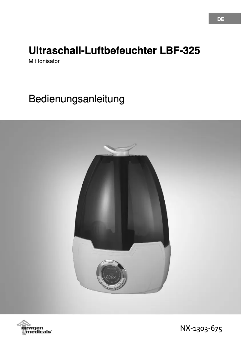 Imagen de la primera página del manual del dispositivo LBF-325