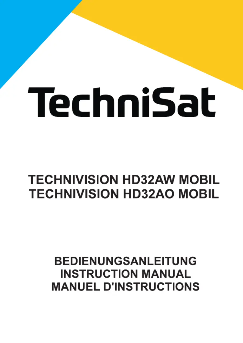 Página 1 del manual Manual de usuario TechniSat TechniVision HD32AO Mobil